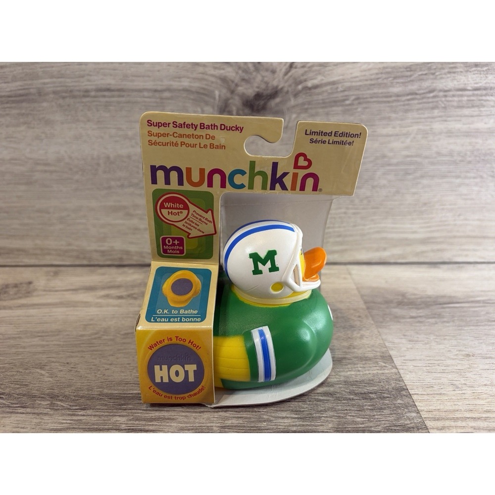 Munchkin Green Hot Super Safety Bath Ducky‎ - Football 2011 Limited Edition
